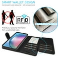 thumbnail image 4 of CoverON For Samsung Galaxy A55 5G Leather Case, RFID Blocking Wallet 6x Card Slot Holder Cover Flip Folio Phone Pouch, Black, 4 of 5