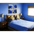 thumbnail image 6 of Blue Canvas Wall Art Framed,Royal Blue Rose Pictures and Gray Print Flora Painting Decor Bedroom Modern Valentine'S Day Flower Aesthetics Contemporary Artwork Bathroom Home Decorations, 6 of 6