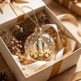 thumbnail image 6 of NWQKYZGH 1Pc Glowing Christmas Ornaments, Gold Light-Up Christmas Ball Ornaments, Christmas Tree Ornament with LED Light for Tree Mantel, Holiday Scene Decoration & Gift, 6 of 8