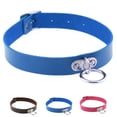 thumbnail image 4 of Worallymy Women Girls Gothic O-Ring Collar Punk PU Leather Choker Necklace Short Necklace Jewelry Neck Harness, 4 of 10