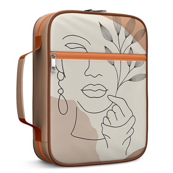 Bible Cover Bag/Book Cover, Bible Case for Women Girls Baptism Gift, Boho Church Bags Organizer With Handle Fits for Standard Size Bible, Perfect Christian Gifts for Mom