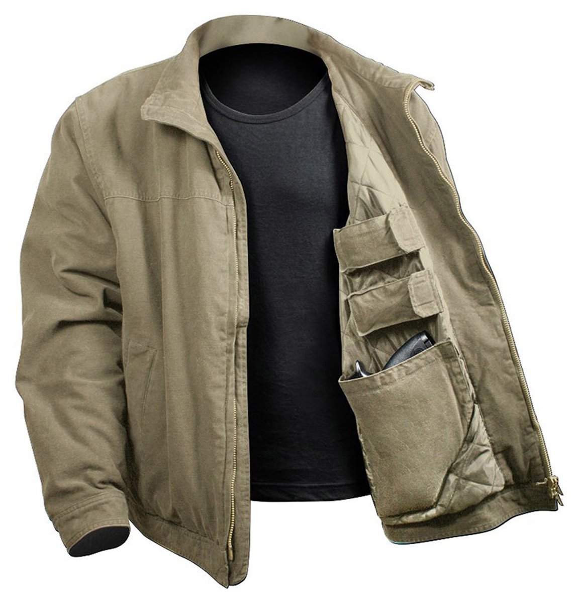 Rothco 3 Season Concealed Carry Jacket Khaki, XLarge Walmart Canada