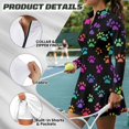 thumbnail image 7 of KEIAHUAN Rainbow Paw Print Golf Dress for Women with Shorts and Pockets, 7 of 7