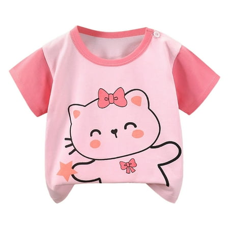 PEASKJP T Shirts for Toddler Boys Graphic Short Sleeve T Shirts Toddler to Big Kid Size 130
