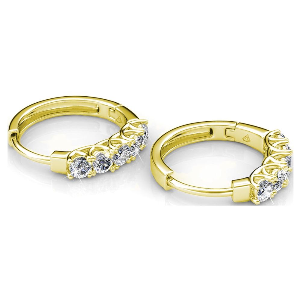 Cate & Chloe Bethany 18k Gold Plated Hoop Earrings photo 8