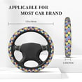 thumbnail image 4 of DouZhe Autism Day Colorful Puzzle Prints Steering Wheel Cover, Universal 15 inch Anti-Slip Odorless Elastic Car Steering Wheels Cover for Women Men, 4 of 7