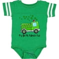 thumbnail image 3 of Inktastic My 1st St. Patrick's Day Green Fire Truck with Clovers Boys or Girls Baby Bodysuit, 3 of 5