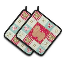 Lhasa Apso #1 Love Pair of Pot Holders