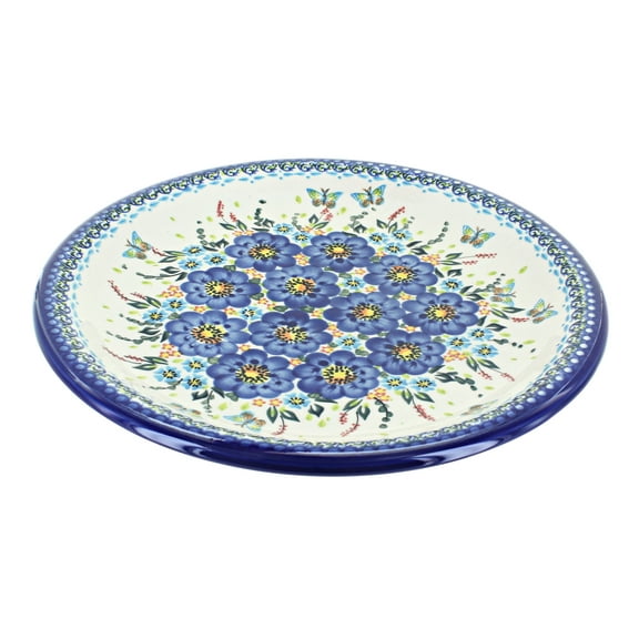 Blue Rose Polish Pottery 136 Vena Large Round Platter