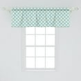 thumbnail image 2 of Ambesonne Spring Window Valance, Daisy Blossoms Blowing Love, 54" X 18", Turquoise and White, 2 of 3
