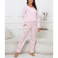 thumbnail image 2 of WQD Womens Pajama Sets 2 Piece Lounge Sets Soft Loungewear Comfy Pj Sets Long Sleeve Top and Pants Loose Sleepwear with Pockets for Fall Winter Spring, 2 of 6