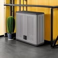 thumbnail image 2 of Wall Storage Cabinet for Garage Organization - 4 Cu. Ft. Wall Mounted Garage Cabinet with Shelf for Garden Supplies, Paint Cans & Outdoor Tools, Multi-Wall Resin Construction, Platinum, 2 of 10