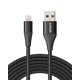 thumbnail image 1 of Cable de carga Anker Powerline+ II Lightning de 3 m para iPhone MFi, 1 of 6