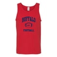 thumbnail image 2 of City of Buffalo BUF American Football Fantasy Fan | Mens Sports Graphic Tank Top, Red, 3XL, 2 of 4