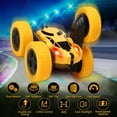 thumbnail image 3 of Kid Odyssey Remote Control Car, RC Stunt Car, 360 Degree Flips Double Sided Rotating Tumbling High Speed 7.5Mph and 2.4GHz Remote Control Toys for Kids, Toy Cars for Boys and Girls Gifts - Yellow, 3 of 9