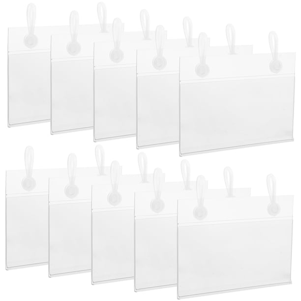 Titulares de la etiqueta de precio minorista de 50 piezas Titulares de la etiqueta transparente de los titulares de carteles de supermercados