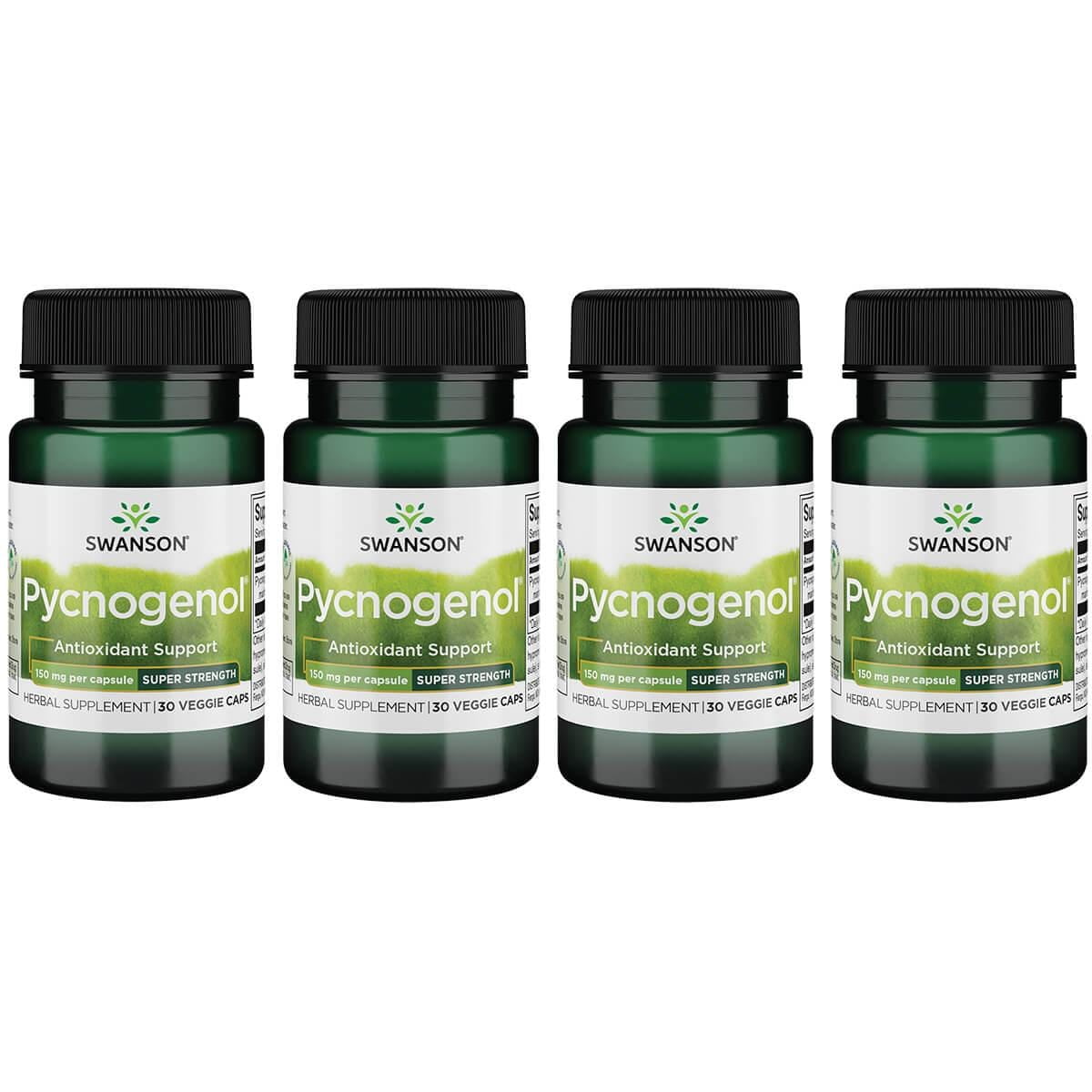 Swanson Pycnogenol - Super Strength 150 mg 30 Veg Caps 4 Pack - Walmart.com