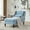 Light Blue, variant on CQSXDA Oversized Chaise Lounge Indoor Fabric Single Sofa Bed Wide Seat Upholstered Lazy Sleeper Chair Set