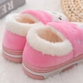 thumbnail image 6 of Otqutp Unisex Children Winter Slippers Girl Cotton Slippers Cute Squirrel Cute Warm Indoor Non Slip Cotton Slippers House Shoes Bedroom Slipper(Pink,2-2.5 Years), 6 of 7
