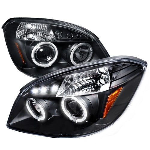 For 2005-2010 Chevy Cobalt Pontiac G5 LED Halo Projector Headlights Black