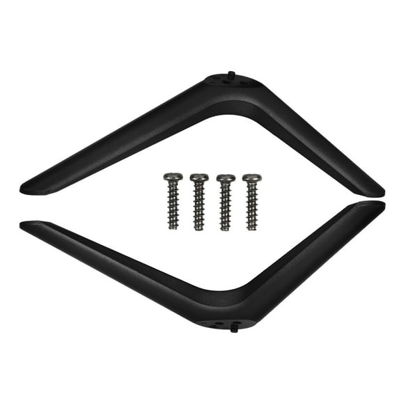 HEATSHAKING 1 Pair TV Stand Legs Black Plastic Stable Support For Tabletop