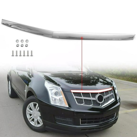 WaiRitoday Chrome Hood Molding Trim Moulding Compatible with Cadillac SRX 2010-2016 Replace 22774203