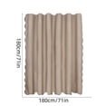 thumbnail image 3 of Linnome Large Area Easy Clean Cloth Shower Curtain Waterproof Soft Foldable Hanging Bathroom Liner Rust Proof Grommets 70.87x70.87 Inch, 3 of 6