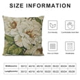 thumbnail image 6 of Nawypu  Vintage Flower Throw Pillow Covers Peony Rose Home Decorative Pillow Covers Retro Square Decorative Cushion Covers, White 2pc 22x22in, 6 of 6