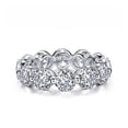 thumbnail image 3 of Lafonn Classic Sterling Silver Platinum Plated Simulated Diamond Ring (5.98 CTTW), 3 of 5