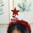 thumbnail image 2 of Sequins Headband Xmas Tinsel Star Shape Hair Hoop Christmas Gift for Couple, 2 of 15