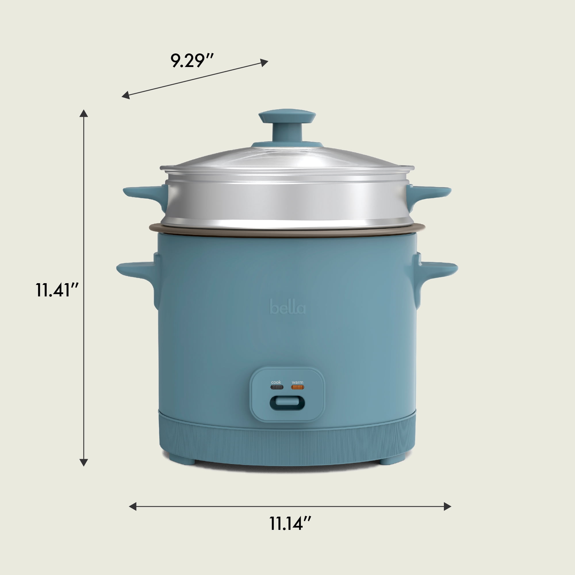 bella 16-Cup Electric Rice Cooker, Surf