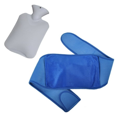 

Herrnalise Holiday Home Decorations inside Belt + Gray Hot Water Bottle Plush Belt Set Rubber Hot Water Bottle To Relieve Pain And Warmth