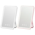 thumbnail image 6 of 2Pcs LED Vanity Mirror under $5! Yannianjz LED Illuminated Beauty Mirror Desktop Rechargeable Light HouseholdstudentDormitory Dressing Mirror, Makeup Mirror with Touch Sensor, 6 of 9