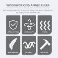 thumbnail image 4 of Weiweiguan 1 Pce Règle d'Angle Multifonctionnelle pour Menuiserie Outil de Mesure d'Angle, 4 of 7