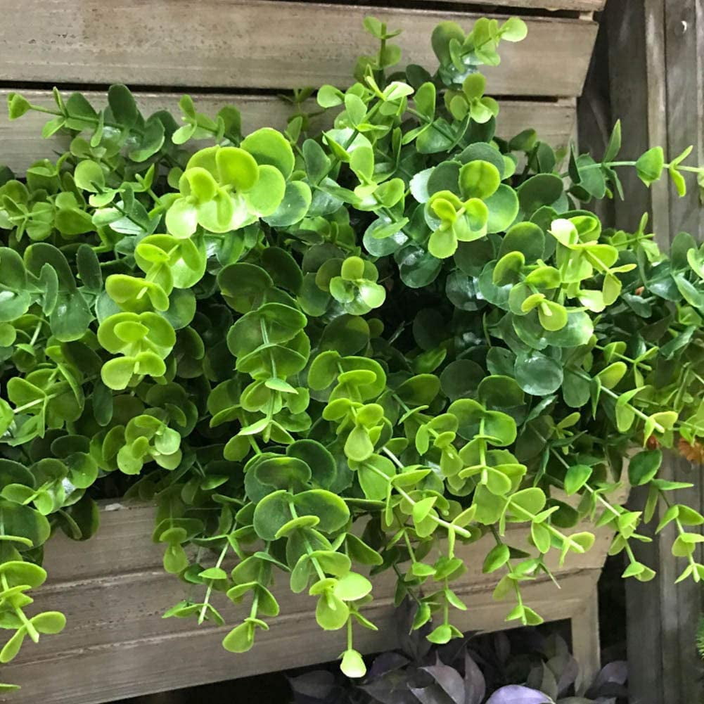 Morttic Artificial Plants Flowers Faux Boxwood Shrubs 24 Pack, Lifelike Fake Greenery Foliage for Garden, Patio Yard, Wedding, Office and Farmhouse Indoor Outdoor Decor