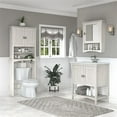 thumbnail image 2 of Bush Salinas Engineered Wood Vanity Sink with Mirror in White, 2 of 7