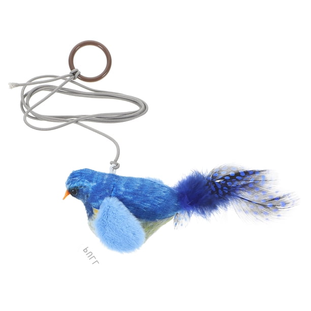GOOHOCHY Plume Bird Cat Juguete Interactivo Puerta Colgando Pájaro Juguete Colgando Puerta Gato Juguete Teaser para Gatos