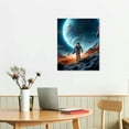 thumbnail image 2 of COMIO Starry Outer Space Art Print-Galaxy Planets Astronauts Space Themed Canvas Wall Art-Perfect for Kids Boy Bedroom Decoration, 2 of 4