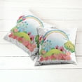 thumbnail image 2 of Ambesonne Colorful Throw Pillow Cover 2 Pack, Village Hill Circus, 16", Multicolor, 2 of 6