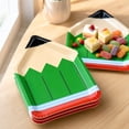 thumbnail image 1 of Platos Desechables con Forma de Lápiz para Fiestas Escolares, Platos de Papel para Pasteles, Ideales para Celebraciones En El Aula, El Día Del Maestro y Eventos Temáticos., 1 of 7
