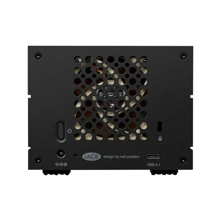 LaCie 2big RAID 8TB USB-C External Hard Drive STHJ8000800 Black 