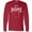 Red, variant on Inktastic It's Home- State of Wisconsin Outline Long Sleeve T-Shirt