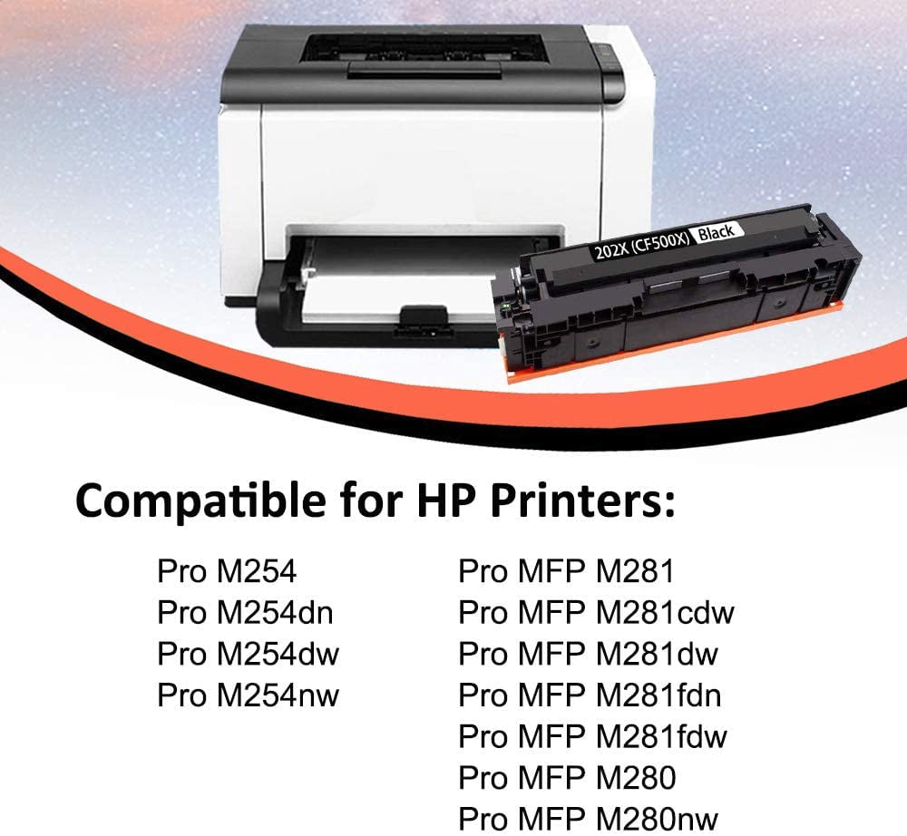Cuxwill (1-Pack, Black) Compatible 202X CF500X Toner Cartridge CF500A Used  for HP Color Laserjet Pro M254dn M254 M254dw | Walmart Canada