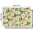 thumbnail image 5 of Pioneer Flower Floral Print Pattern Summer Placemats Table Placemats Set Of 6-Linen Kitchen Washable Placemats Table Mats 12x18 Inch Non-Slip Heat Resistant, 5 of 5