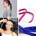 thumbnail image 3 of Fashion Women Girl Double Band Anti-Slip Sports Yoga Elastic Headband Hairband, 3 of 7