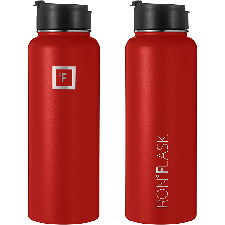 Iron Flask 32oz Wide Mouth Sports Water Bottle - 3 Lids, Leak Proof, Double  Walled Vacuum Insulated : Target