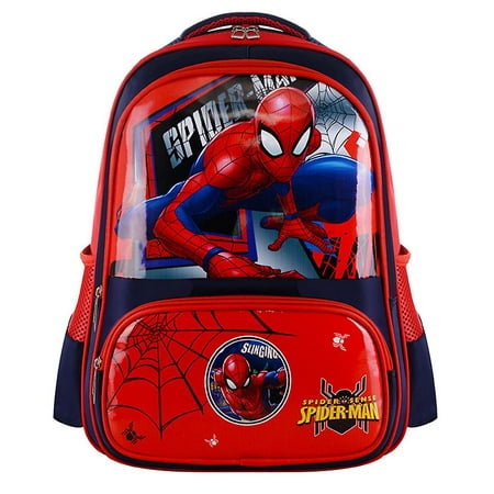 Marvel Spiderman Iron Man Batman Travel Backpack Kids Boy School Bag ...