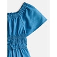 thumbnail image 2 of Wonder Nation Girls' Smocked Waist Denim Dress, Sizes 4-18, 2 of 3