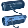 thumbnail image 7 of Silicone Case Compatible with JBL FLIP 6 Waterproof Portable Bluetooth Speaker with Shoulder Strap and Carabiner - Blue, 7 of 7