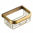 thumbnail image 2 of Iodue Rack Wall Mount Tissue Holder Square Brass Antique Paper Holder Retro Simple European Paper Towel Basket Storage Rack For Kitchen Living Room Bathroom, 2 of 4